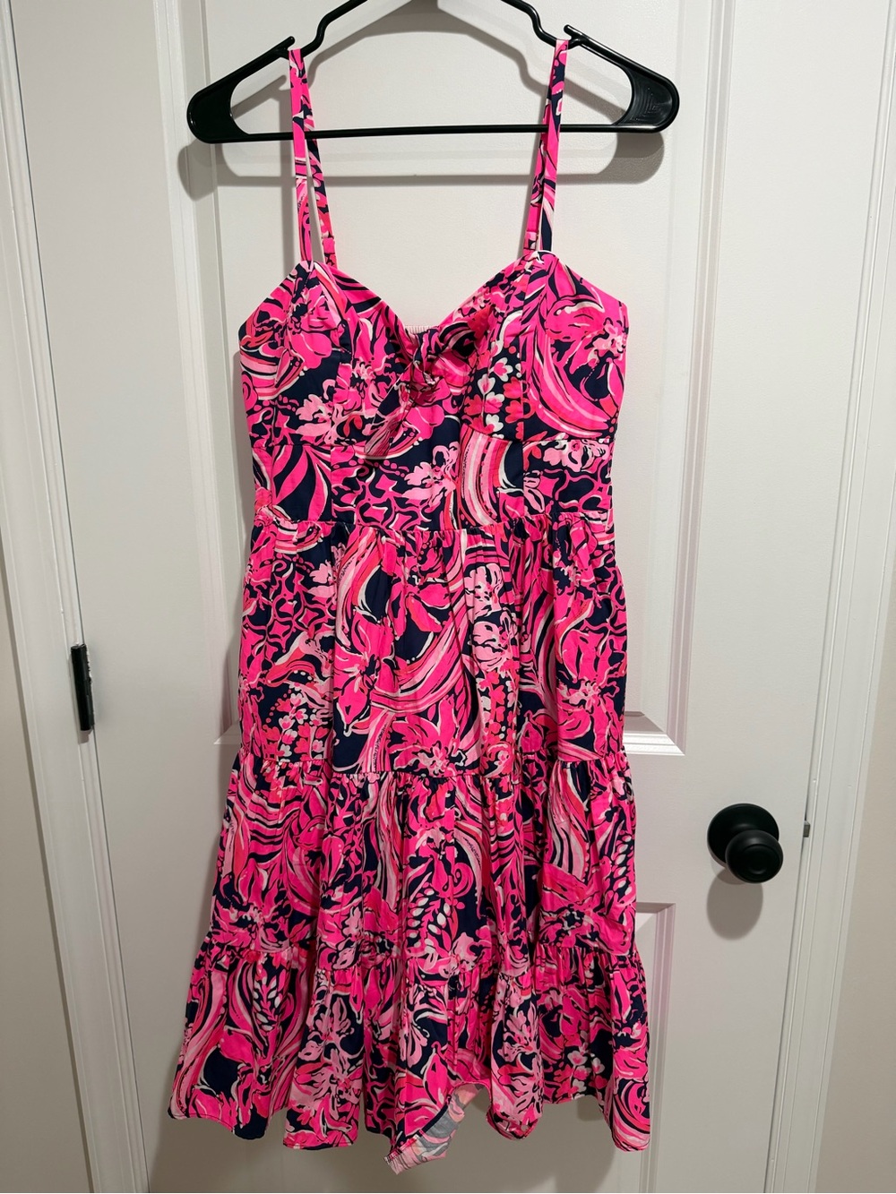 Lilly Pulitzer Pink/Navy Adalia low tide dress